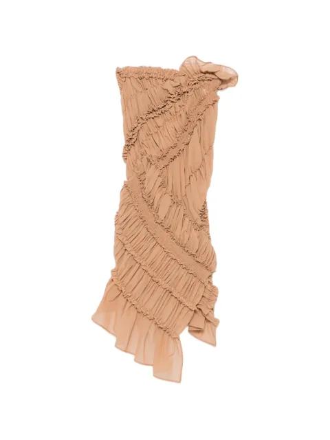 ruffled-embellishment midi skirts by MAGDA BUTRYM