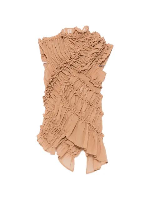 ruffled-embellishment top by MAGDA BUTRYM