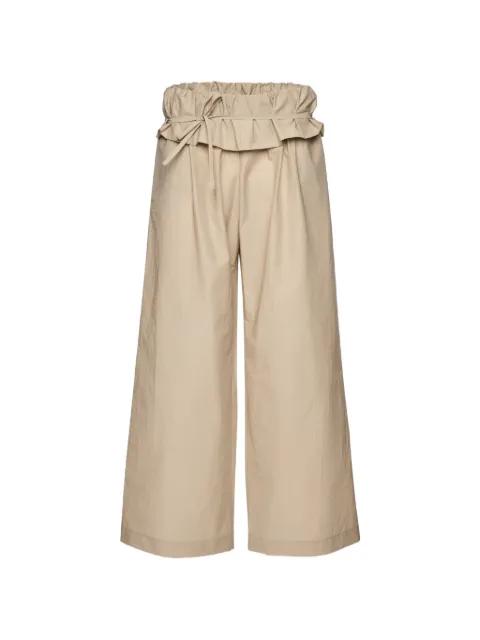 ruffled high-waisted trousers by MAGDA BUTRYM