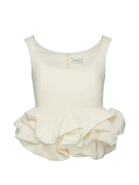 ruffled peplum blouse by MAGDA BUTRYM