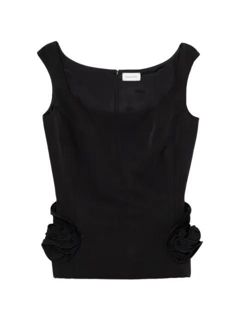 sculptural floral top by MAGDA BUTRYM