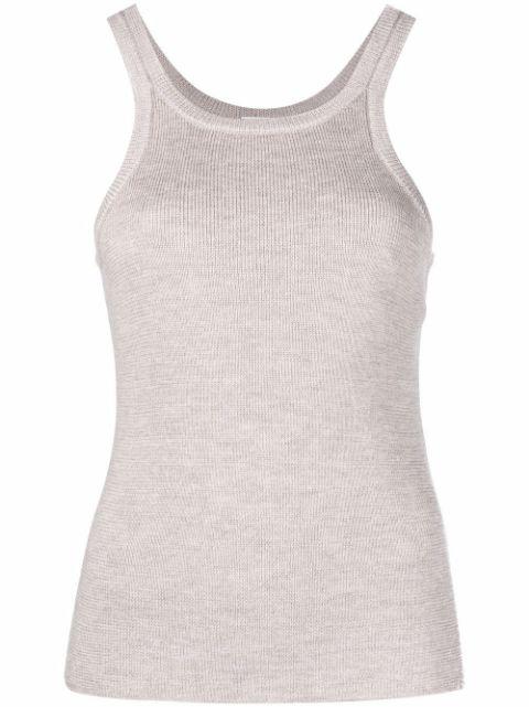slim-fit knit tank top by MAGDA BUTRYM