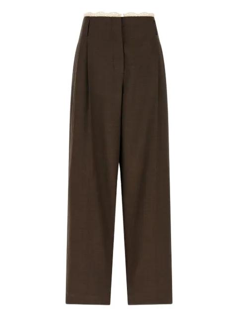 waistband-detail trousers by MAGDA BUTRYM