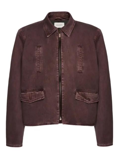 zip-front denim jacket by MAGDA BUTRYM