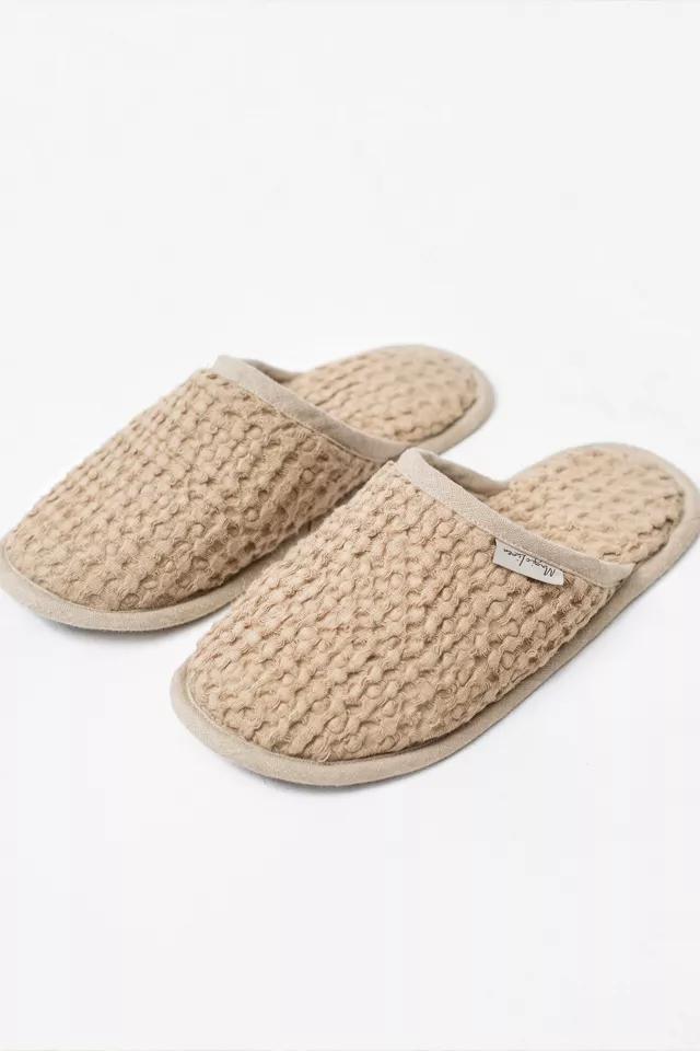 MagicLinen Waffle Linen Slippers by MAGIC LINEN