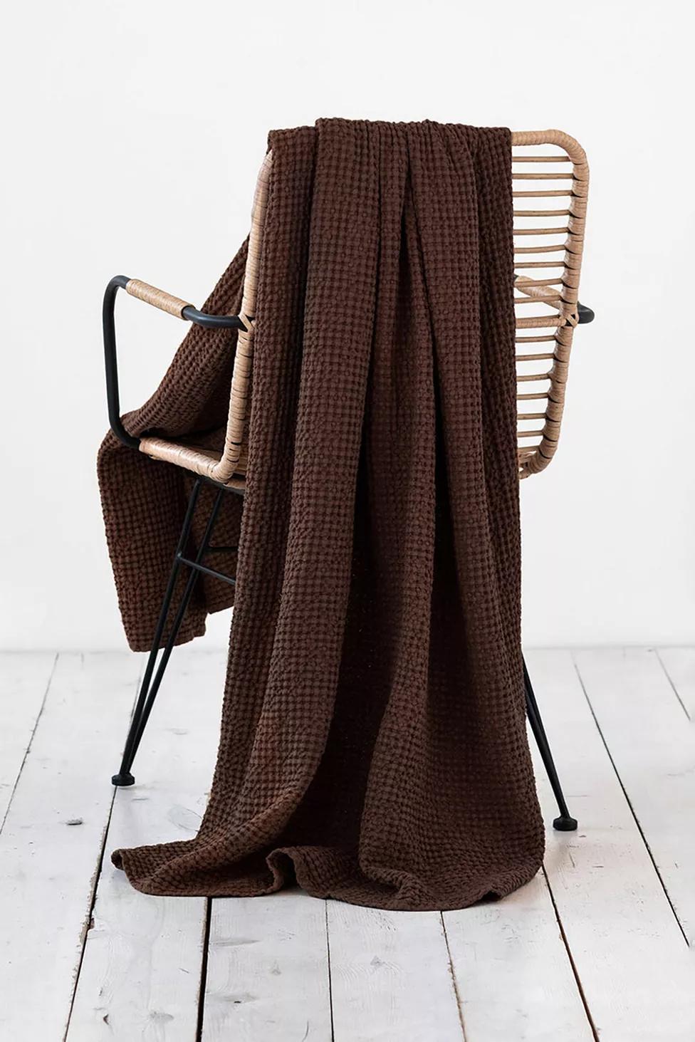 MagicLinen Waffle Throw by MAGIC LINEN