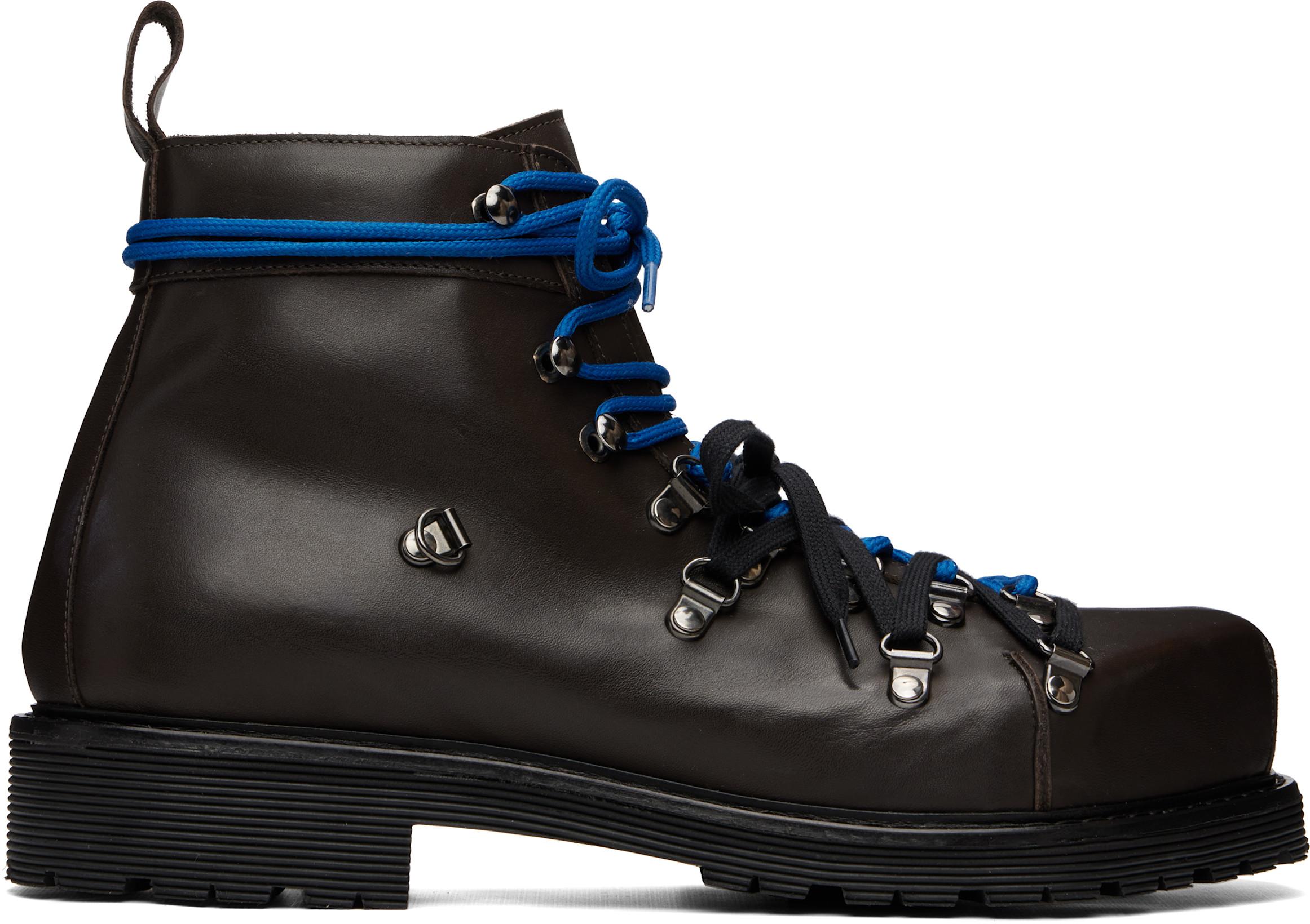 Brown Teknival Monster Boots by MAGLIANO