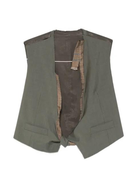 Dawn raw-edge waistcoat by MAGLIANO
