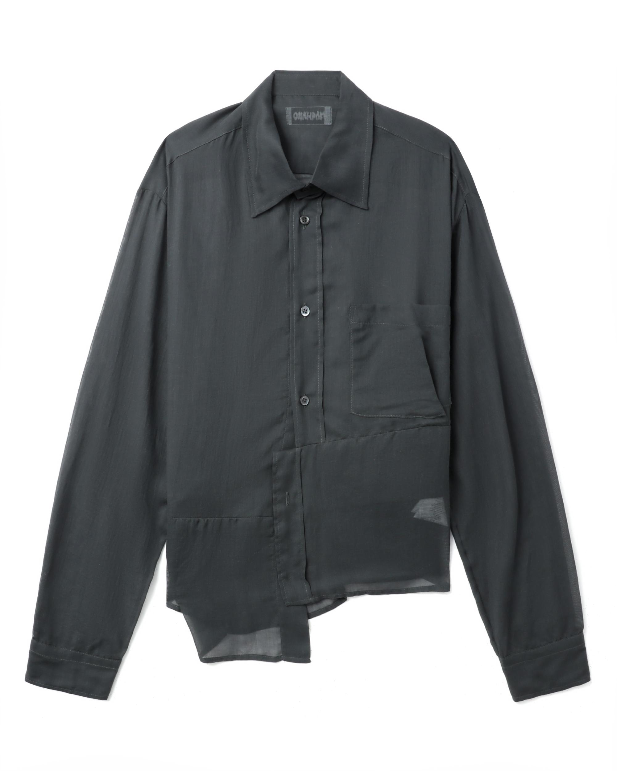 Deconstructed semi-sheer shirt by MAGLIANO