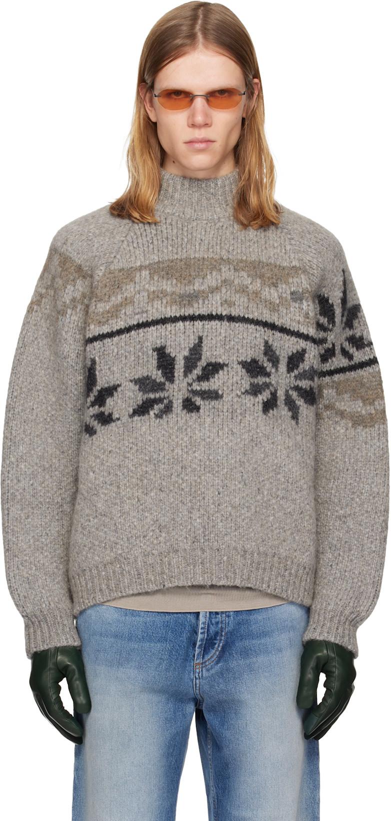 Gray Drunk Norvegese Sweater by MAGLIANO