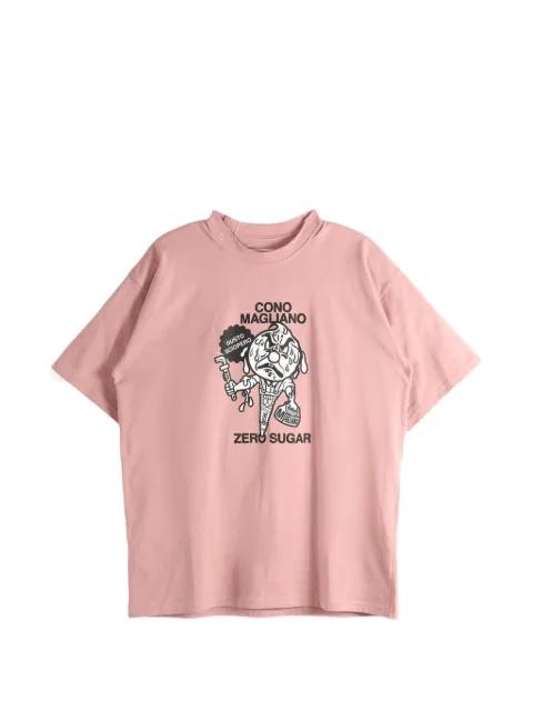 Gusto Sciopero Tee Rose graphic-print T-shirt by MAGLIANO