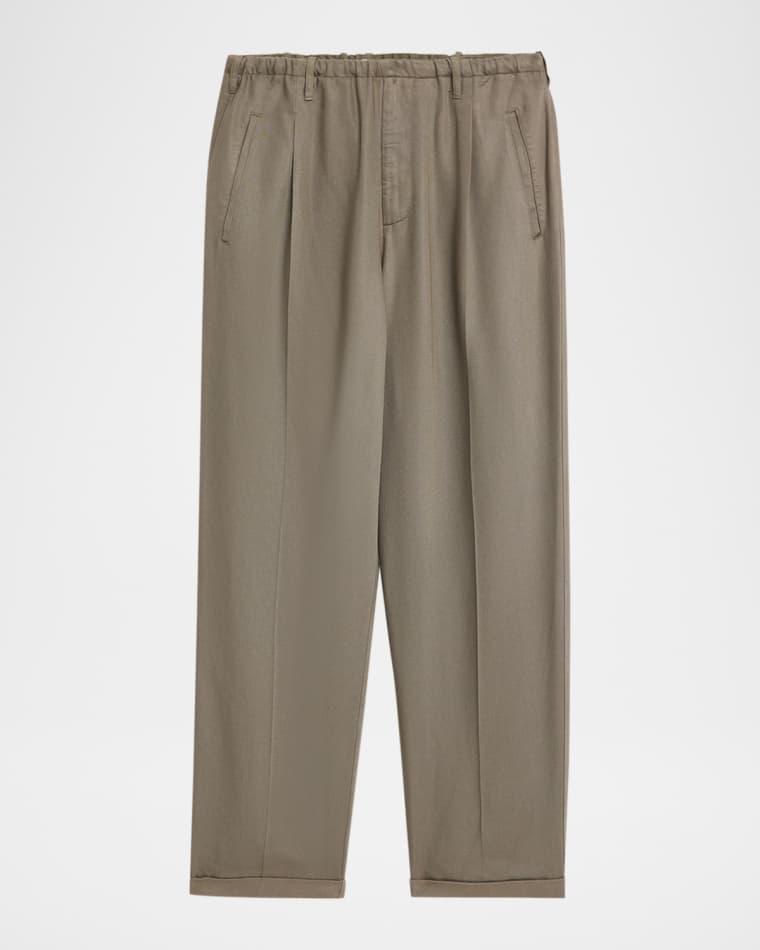 Men's Lyocell Peoples Pleated Wide-Leg Pants by MAGLIANO