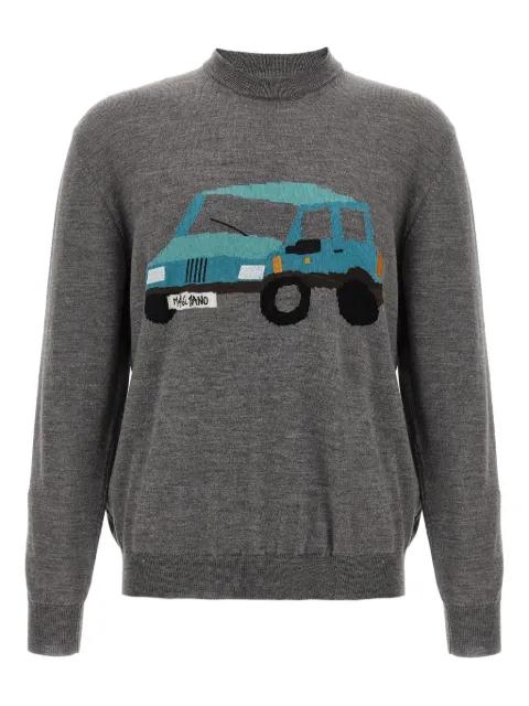 Pandino jacquard crew neck sweater by MAGLIANO