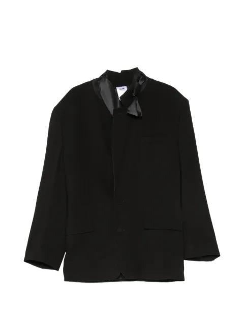 Smoking Rimini satin-trim padded-shoulder blazer by MAGLIANO