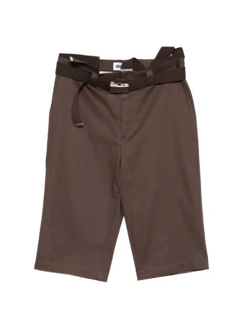 belted tailored shorts by MAGLIANO