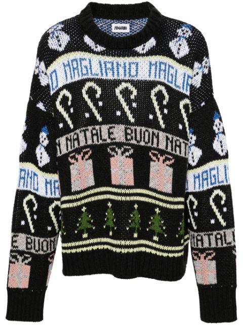 crew-neck jacquard jumper by MAGLIANO