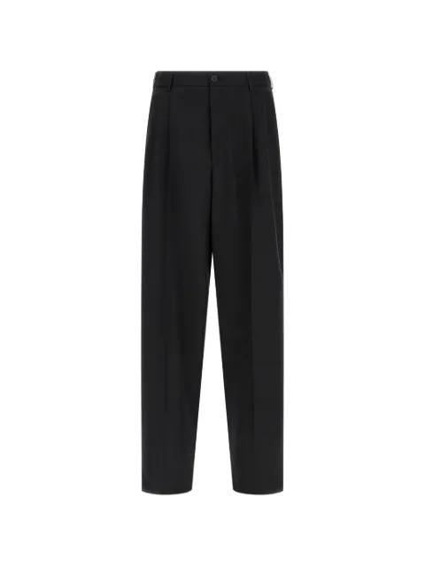 double pleat straight trousers by MAGLIANO