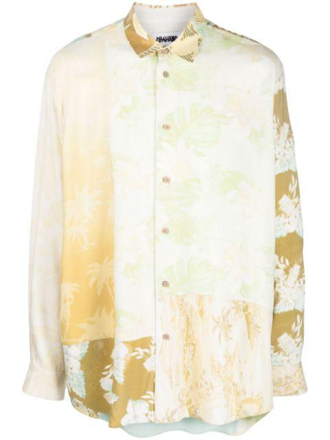 graphic-print cotton shirt by MAGLIANO