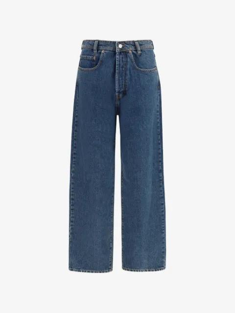 logo-patch belt-loop jeans by MAGLIANO