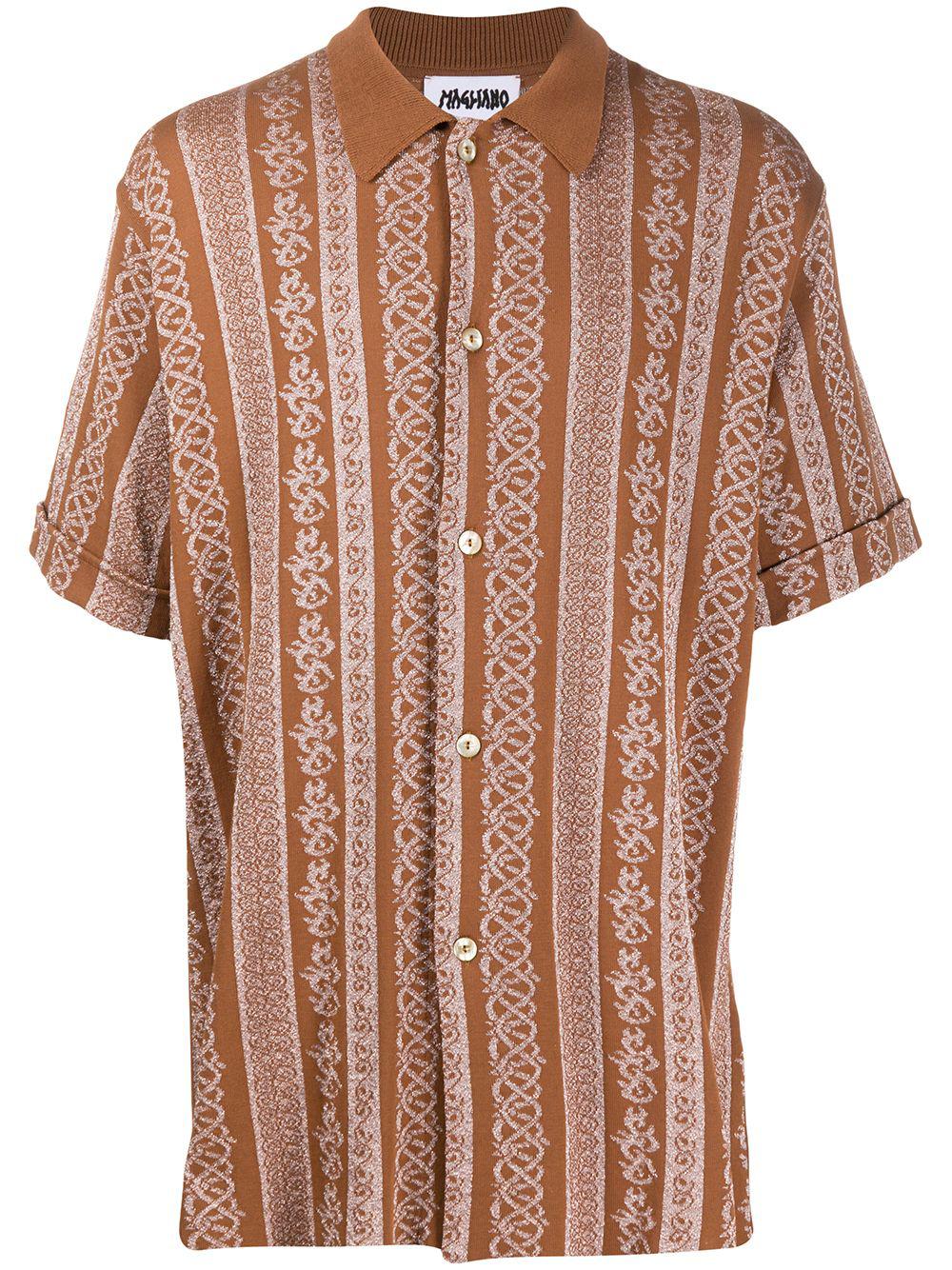 panelled loose-fit shirt by MAGLIANO