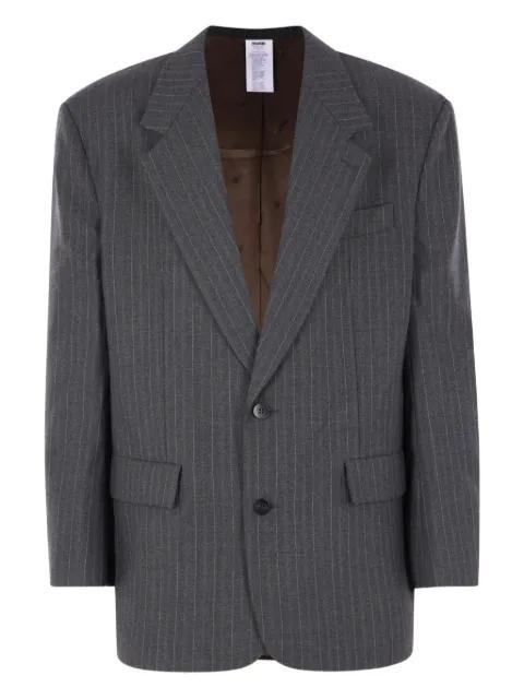 pinstriped button-up blazer by MAGLIANO