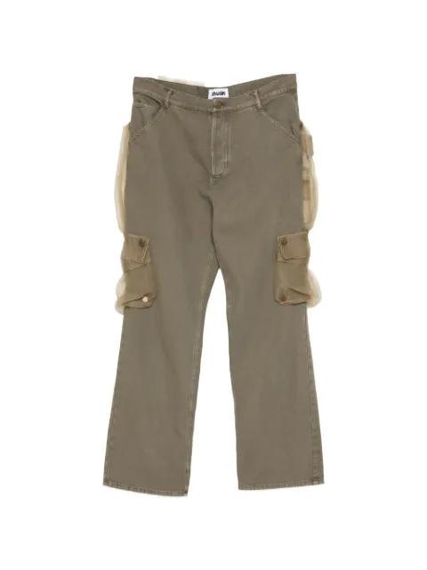 tulle-overlay cargo pants by MAGLIANO