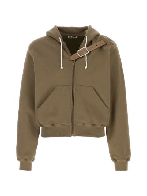zip belt hoodie by MAGLIANO