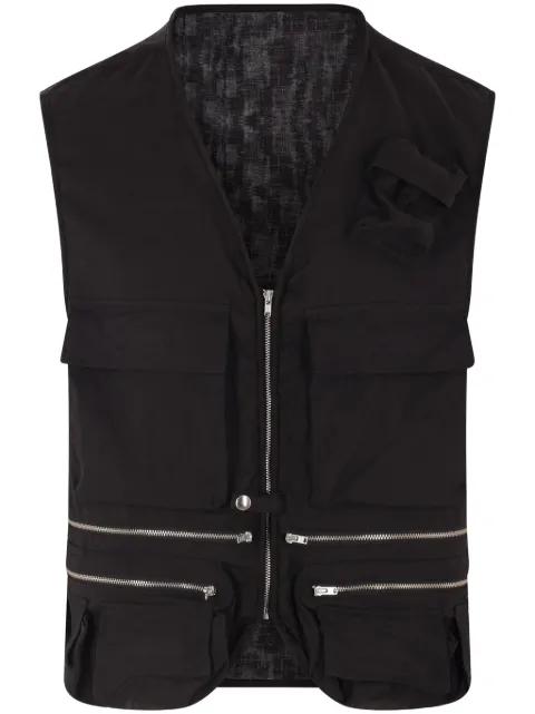 zip-up vest by MAGLIANO