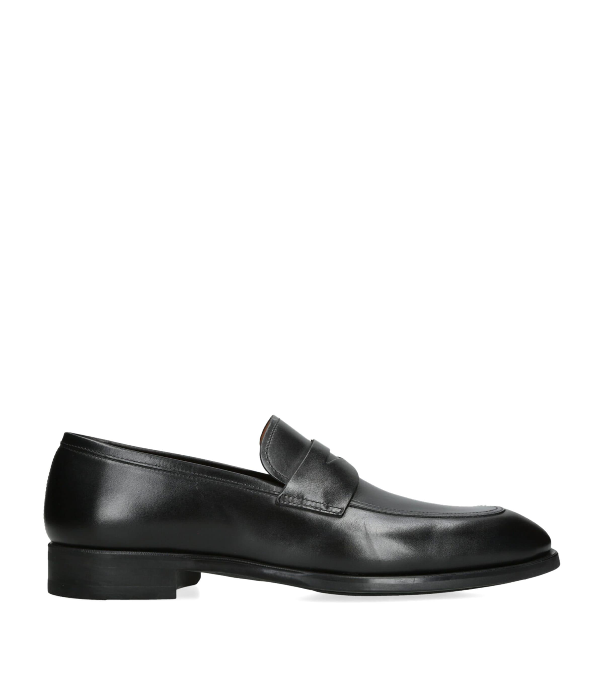 Leather Madison Penny Loafers by MAGNANNI