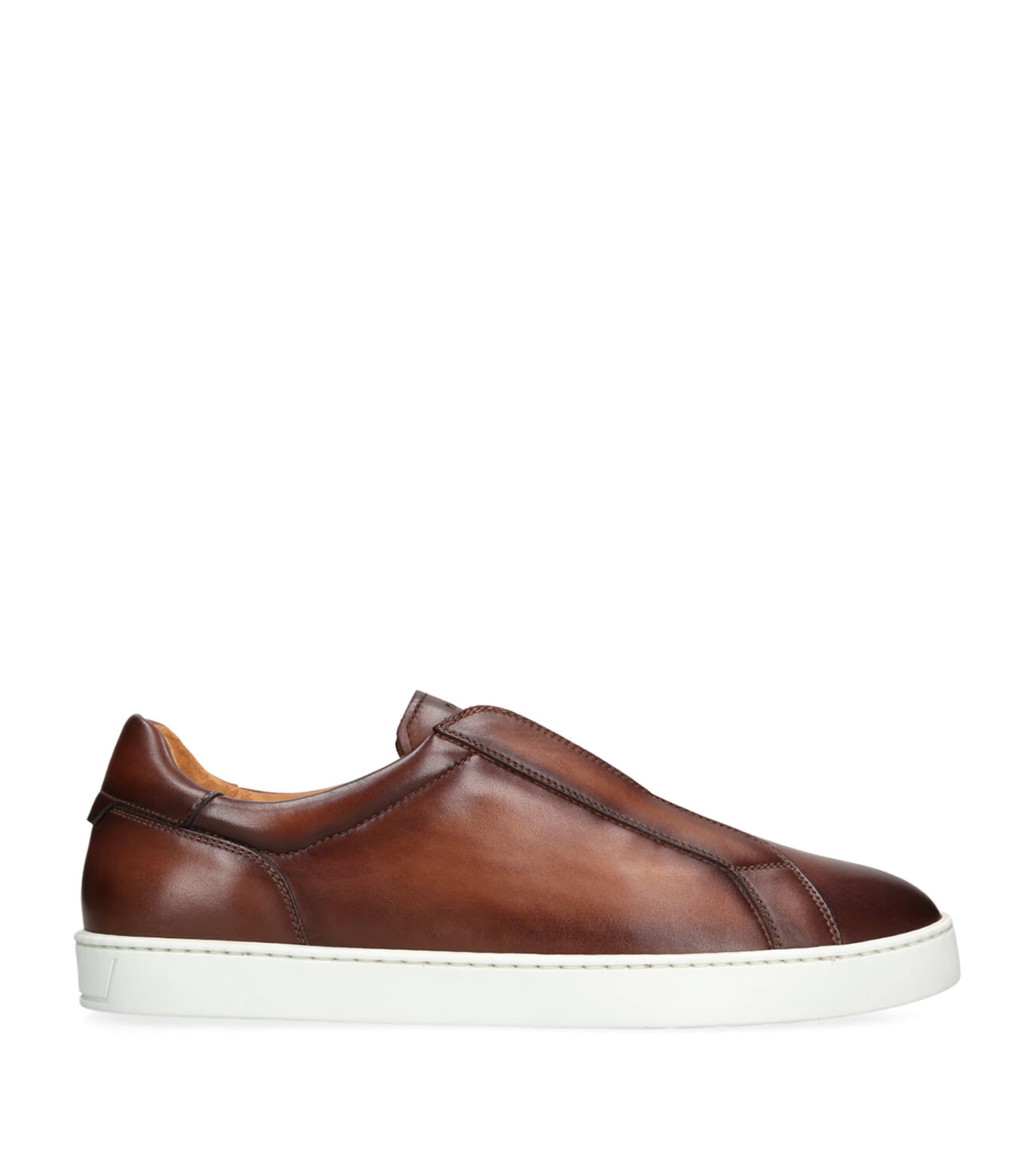 Magnanni Leather Laceless Sneakers by MAGNANNI
