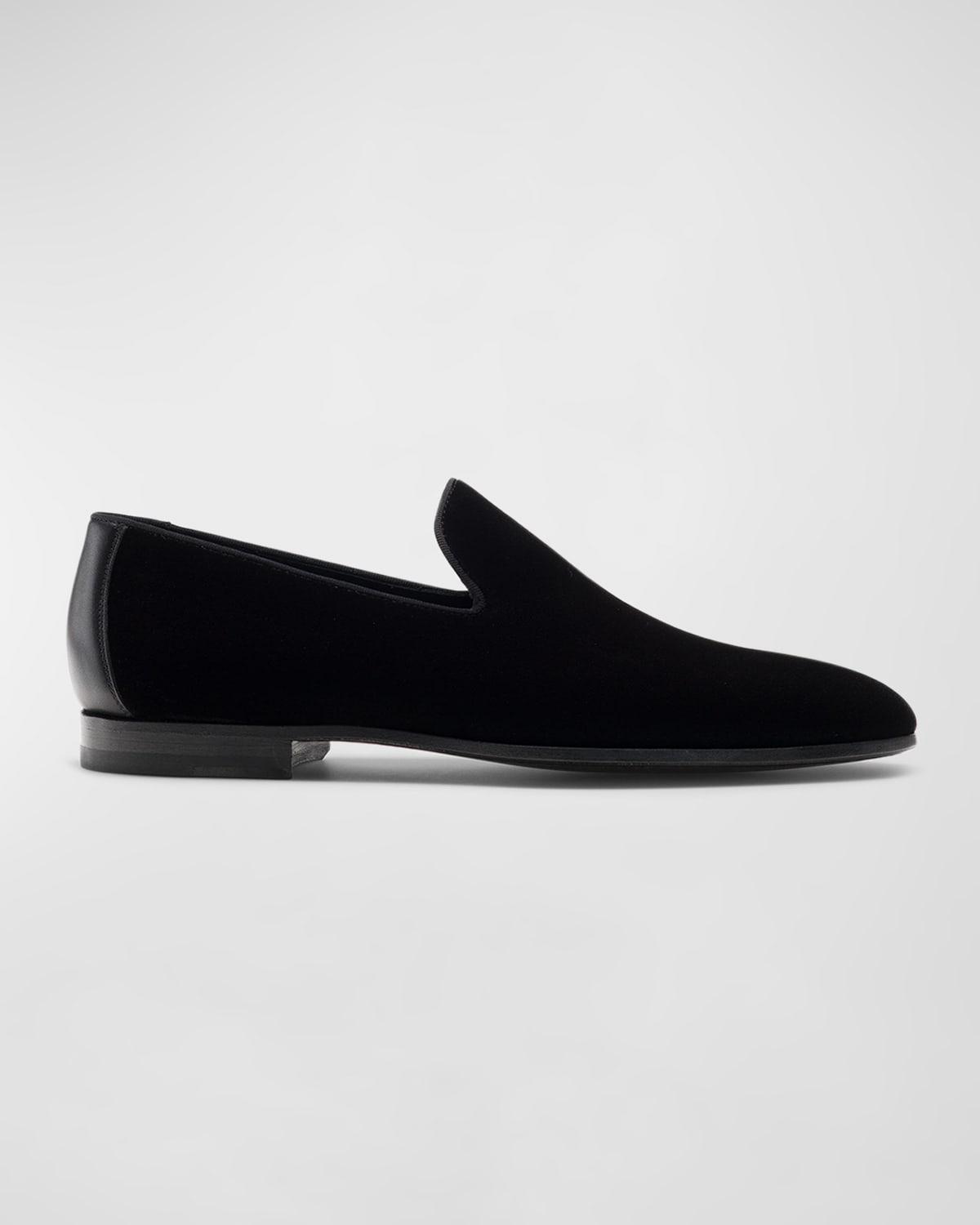 Men's Jareth Velvet Venetian Loafers by MAGNANNI