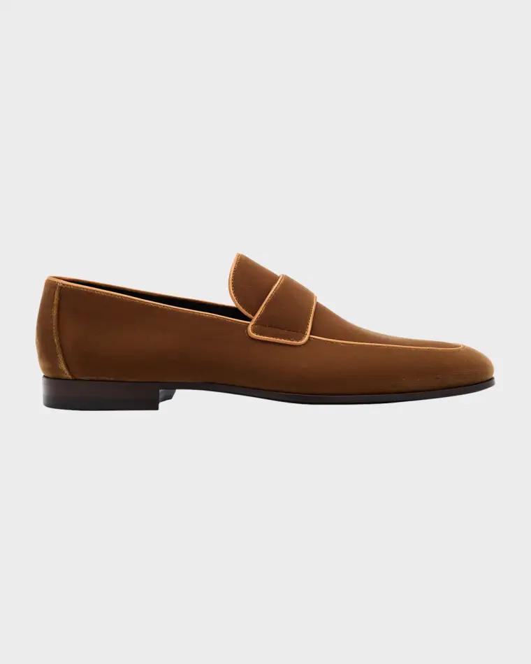 Men's Jasper II Velvet Keeper Loafers by MAGNANNI