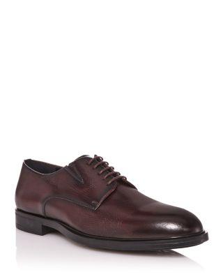 Men's Joseph Textured Leather Lace Up Oxfords by MAGNANNI