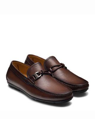 Men's Monterey Braid Brown Loafers by MAGNANNI
