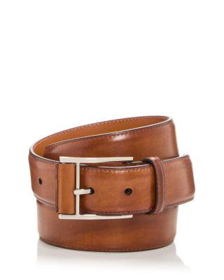 Men's Velaz Leather Belt by MAGNANNI