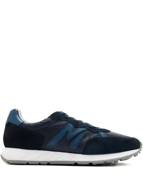 Yoki leather suede panelled sneakers by MAGNANNI