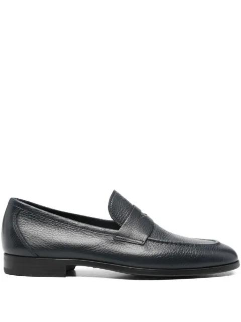 almond-toe leather loafers by MAGNANNI