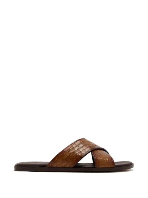 criss-cross leather sandals by MAGNANNI