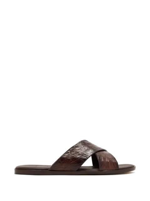 criss-cross leather sandals by MAGNANNI