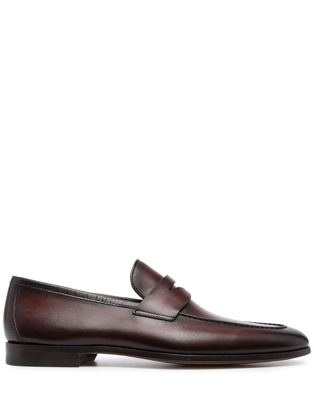 leather penny loafers by MAGNANNI