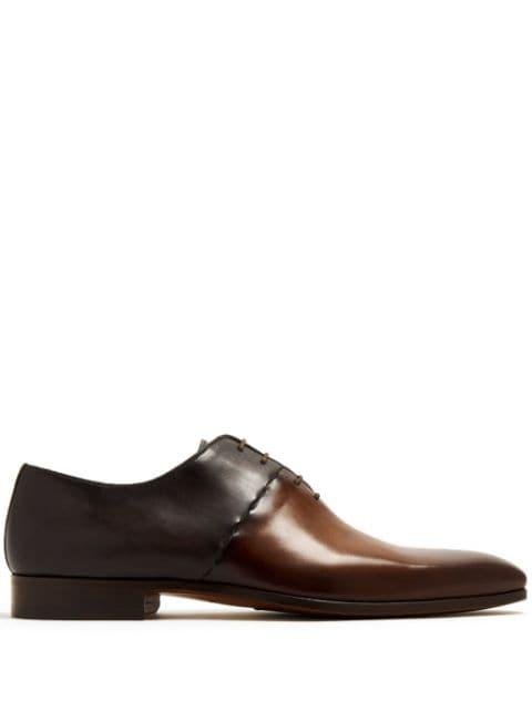 panelled gradient effect oxford shoes by MAGNANNI