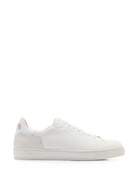 panelled pebbled-leather sneakers by MAGNANNI