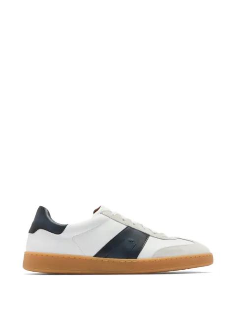 panelled suede-trimmed sneakers by MAGNANNI