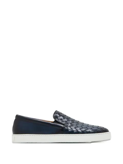 woven leather sneakers by MAGNANNI