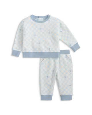 Boys' Checkerboard Brushed Fleece Sweatshirt & Pants Set - Baby by MAGNETIC ME