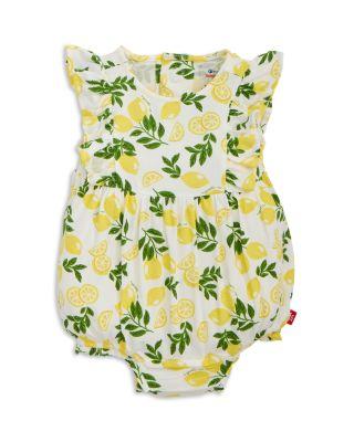Girls' Simply the Zest Flutter Sleeved Bubble Romper - Baby by MAGNETIC ME