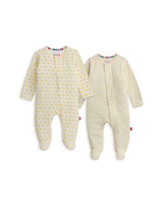 Unisex Cotton Footie Two-Pack Bundle - Baby by MAGNETIC ME