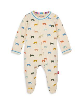 Unisex Le Tigre Printed Footie One Piece - Baby by MAGNETIC ME