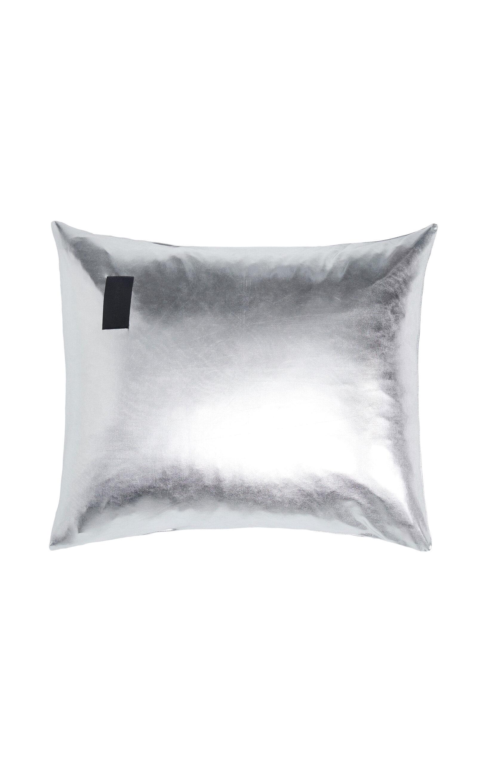Magniberg - Nude Metallic Jersey Pillow Case - Silver - Moda Operandi by MAGNIBERG