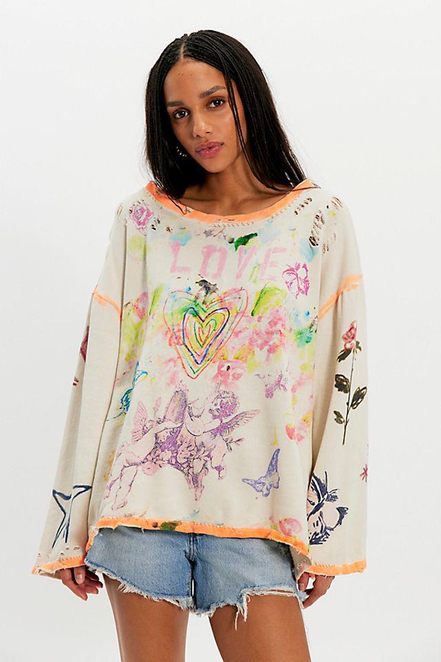 Magnolia Pearl Painting Clouds Hermosa Sweatshirt by MAGNOLIA PEARL | FREE PEOPLE